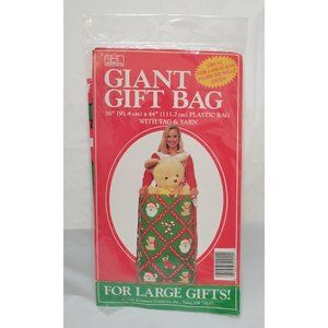 Vintage Jeanmarie Multicolor Giant Christmas Gift Bag 36" x 44" - Gift Bag Only